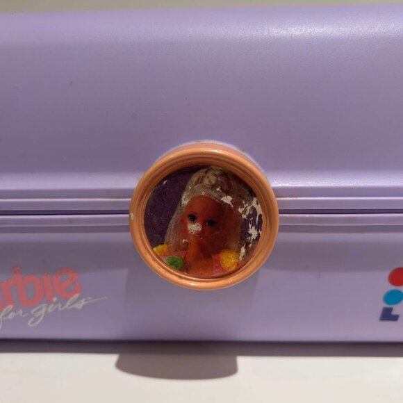 1990s Barbie Lilac Caboodle Cosmetic Carrying Case - Picture 3 of 9